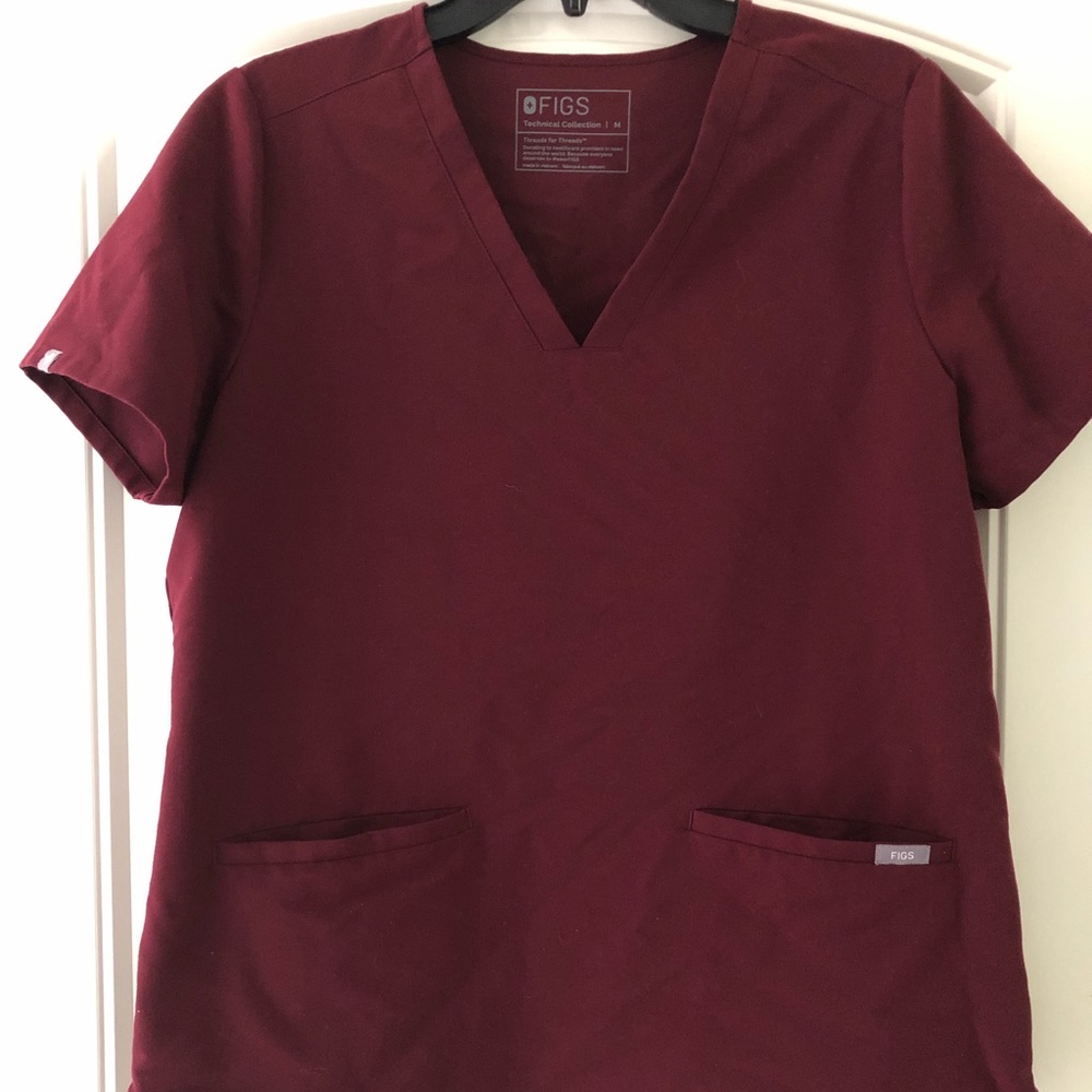 Burgundy FIGS Scrub Set